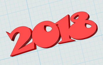 2018立体数字