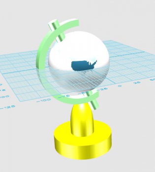 4月3日3D课教学实例地球仪