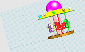 3D-UFO版旋转木马